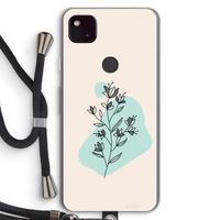 Violets are blue: Pixel 4a 5G Transparant Hoesje met koord