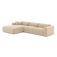 Sofa linker hoek corduroy beige 280cm - thumbnail