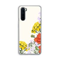 Wilde bloemen: OnePlus Nord Transparant Hoesje
