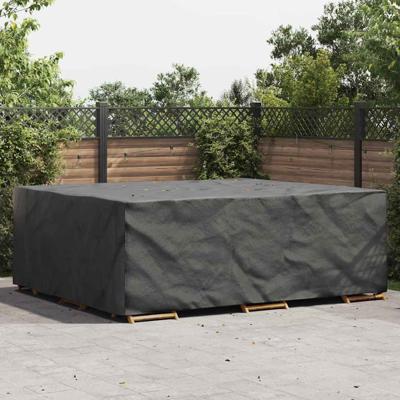 Hoes voor tuinmeubelen Zwart 300 x 250 x 70 cm 600D