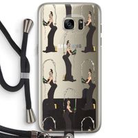 Pop Some Kim: Samsung Galaxy S7 Edge Transparant Hoesje met koord