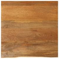 Tafelblad met natuurlijke rand 80x80x2,5 cm massief mangohout