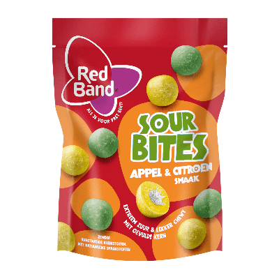 Red Band sour bites appel & citroen (8x 145gr)