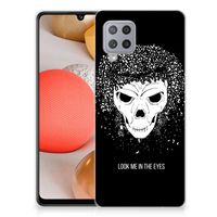 Silicone Back Case Samsung Galaxy A42 Skull Hair - thumbnail