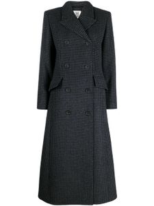 By Malene Birger manteau long Gardeniia à carreaux - Bleu