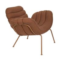 Zuiver Verte fauteuil Terracotta