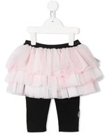 Balmain Kids legging à jupe en tulle - Rose