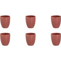 Mammoet Beker Spirit 30 cl Rood Stoneware 6 stuks - thumbnail