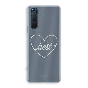 Best heart pastel: Sony Xperia 5 II Transparant Hoesje