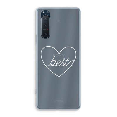 Best heart pastel: Sony Xperia 5 II Transparant Hoesje