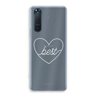 Best heart pastel: Sony Xperia 5 II Transparant Hoesje