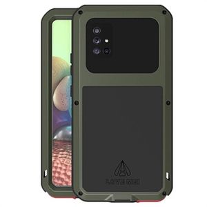 Love Mei Krachtige Samsung Galaxy A71 5G Hybrid Case (Geopende verpakking - Uitstekend) - Groen