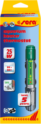Sera 25W Aquarium-Regelverwarming - Compact & Veilig voor Alle Aquaria, Kwartsglas Design