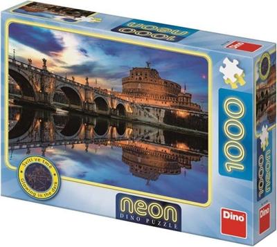 DinoToys Dino puzzel - glow in the dark engelenburcht rome - 1000 stukjes