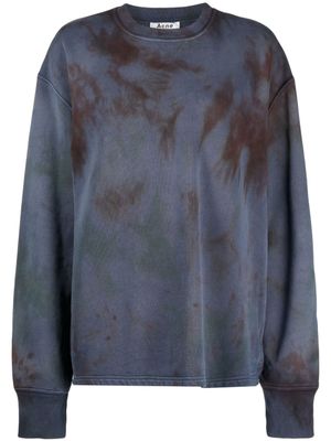Stain Shade sweat à imprimé tie-dye - Bleu