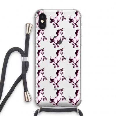 Musketon Unicorn: iPhone X Transparant Hoesje met koord