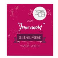 Boek met naam en foto - De liefste moeder van de wereld - Hardcover