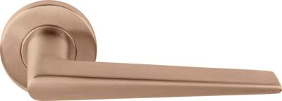 Formani Basics LB21H deurkruk geveerd op rozet - PVD licht brons