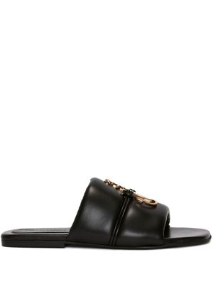 JW Anderson claquettes JW Anchor à plaque logo - Noir