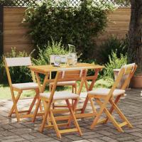 Bistroset 5 pcs Bruin Massief acaciahout
