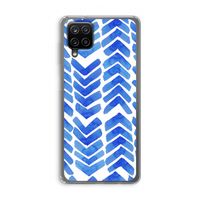 Blauwe pijlen: Samsung Galaxy A12 Transparant Hoesje Blauwe pijlen: Samsung Galaxy A12 Transparant Hoesje