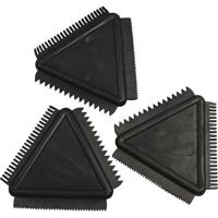Creativ Company Structuurkam van rubber, afm 9 cm, zwart, 3 stuk/ 1 doos Creativ Company Structuurkam van rubber, afm 9 cm, zwart, 3 stuk/ 1 doos