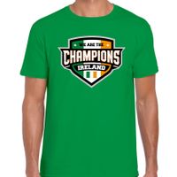 We are the champions Ireland / Ierland supporter t-shirt groen voor heren - thumbnail