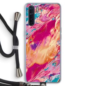 Pastel Echoes: Oppo A91 Transparant Hoesje met koord