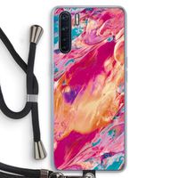 Pastel Echoes: Oppo A91 Transparant Hoesje met koord