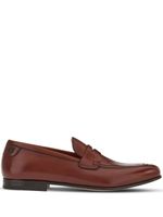 Ferragamo mocassins en cuir à entaille penny - Marron