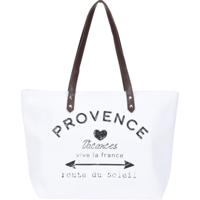 Strandtas Provence wit - 31 x 45 cm - Strandshoppers - van polyester