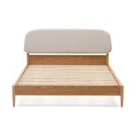 Kave Home Octavia bed met gestoffeerd hoofdbord Wit