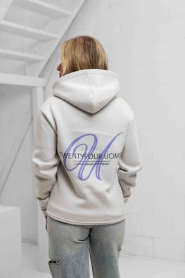 Initial Hoodie Dames Mid Grey