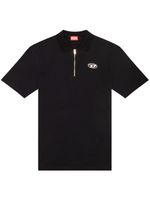 Diesel polo T-Vor en coton - Noir