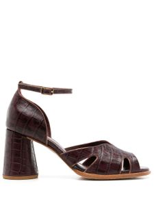 Sarah Chofakian sandales Lucie en cuir 65 mm - Marron