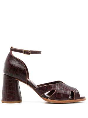 Sarah Chofakian sandales Lucie en cuir 65 mm - Marron