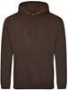 Just Cool JH001 College Hoodie - Hot Chocolate - L