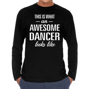 Awesome dancer / danser cadeau t-shirt long sleeves heren