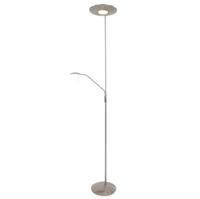 Steinhauer Vloerlamp met leeslampje Zodiac 2-lichts metaalgrijs 7972ST