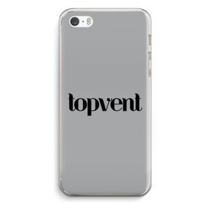 Topvent Grijs Zwart: iPhone 5 / 5S / SE Transparant Hoesje