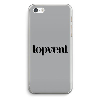 Topvent Grijs Zwart: iPhone 5 / 5S / SE Transparant Hoesje