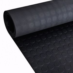 VidaXL Rubberen anti-slip vloermat 5x1m stippen
