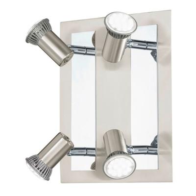 Eglo Led plafondspotRottelo Square 4-lichts Led nikkel mat - 90916