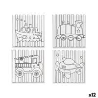 Canvas Pincello Hout Stof 12 Stuks