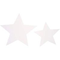 Vivi Gade Sterren, afm 7,3+10 cm, 240 gr, wit, 40 stuk/ 1 doos Vivi Gade Sterren, afm 7,3+10 cm, 240 gr, wit, 40 stuk/ 1 doos