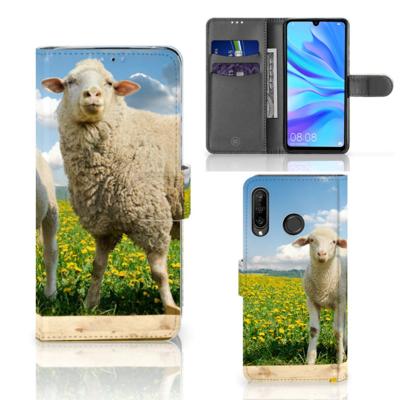 Huawei P30 Lite (2020) | Telefoonhoesje | Met pasjeshouder | Schaap en Lammetje