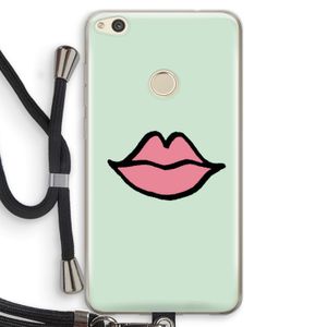 Kusje: Huawei Ascend P8 Lite (2017) Transparant Hoesje met koord