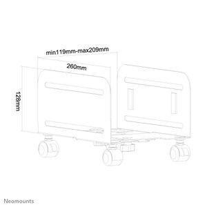 Neomounts CPU-M100BLACK PC steun houder