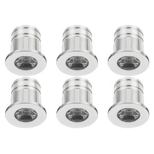 LED Veranda Spot Verlichting 6 Pack - Velvalux - 3W - Natuurlijk Wit 4000K - Inbouw - Rond - Mat Zilver - Aluminium - Ø31mm