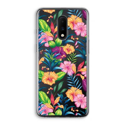 Tropisch 2: OnePlus 7 Transparant Hoesje